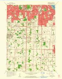 Download a high-resolution, GPS-compatible USGS topo map for Greendale, WI (1960 edition)