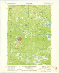 preview thumbnail of historical topo map of Jackson County, WI in 1970