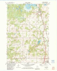 Download a high-resolution, GPS-compatible USGS topo map for Haugen, WI (1982 edition)