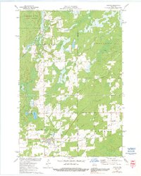 Download a high-resolution, GPS-compatible USGS topo map for Hawkins, WI (1991 edition)