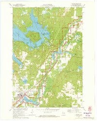 Download a high-resolution, GPS-compatible USGS topo map for Hayward, WI (1973 edition)