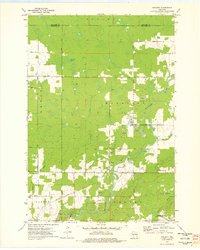 preview thumbnail of historical topo map of Marathon County, WI in 1973