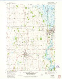 1980 Map of Horicon, 1981 Print