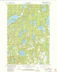 preview thumbnail of historical topo map of Washburn County, WI in 1982