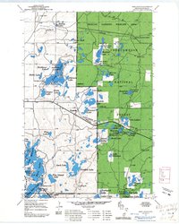 Download a high-resolution, GPS-compatible USGS topo map for Iron Lake SE, WI (1985 edition)