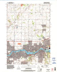 Download a high-resolution, GPS-compatible USGS topo map for Kaukauna, WI (1996 edition)