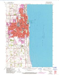 Download a high-resolution, GPS-compatible USGS topo map for Kenosha, WI (1994 edition)