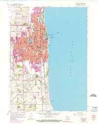 Download a high-resolution, GPS-compatible USGS topo map for Kenosha, WI (1976 edition)