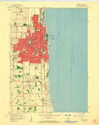 Download a high-resolution, GPS-compatible USGS topo map for Kenosha, WI (1960 edition)