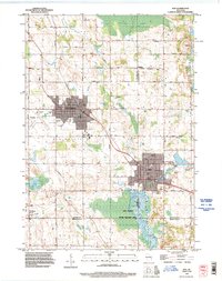 preview thumbnail of historical topo map of Kiel, WI in 1992