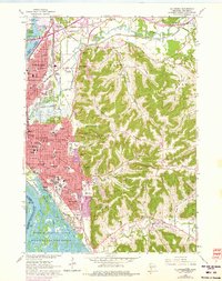 preview thumbnail of historical topo map of La Crosse, WI in 1963