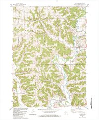 Download a high-resolution, GPS-compatible USGS topo map for La Farge, WI (1984 edition)