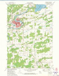Download a high-resolution, GPS-compatible USGS topo map for Ladysmith, WI (1973 edition)