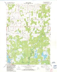 preview thumbnail of historical topo map of Wood County, WI in 1984