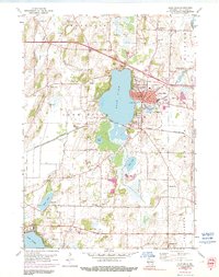 Download a high-resolution, GPS-compatible USGS topo map for Lake Mills, WI (1991 edition)