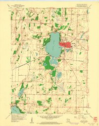 Download a high-resolution, GPS-compatible USGS topo map for Lake Mills, WI (1961 edition)