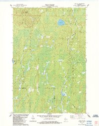 preview thumbnail of historical topo map of Iron County, WI in 1984
