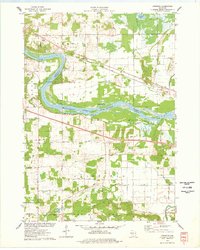 Download a high-resolution, GPS-compatible USGS topo map for Lewiston, WI (1978 edition)
