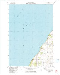 preview thumbnail of historical topo map of Door County, WI in 1982