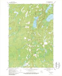1970 Map of Long Lake, WI, 1988 Print