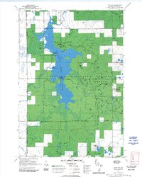 Download a high-resolution, GPS-compatible USGS topo map for Lublin NW, WI (1992 edition)