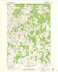 1969 Map of Lublin, WI, 1971 Print