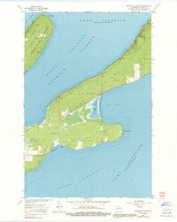Download a high-resolution, GPS-compatible USGS topo map for Madeline Island, WI (1991 edition)