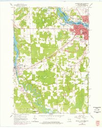 1963 Map of Marinette West, 1977 Print