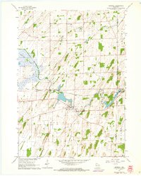 Download a high-resolution, GPS-compatible USGS topo map for Marshall, WI (1964 edition)