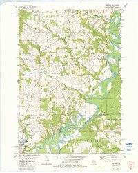 1983 Map of Melrose, WI, 1984 Print