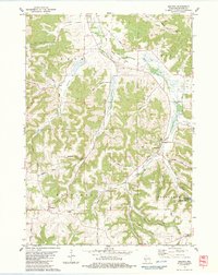 Download a high-resolution, GPS-compatible USGS topo map for Melvina, WI (1984 edition)