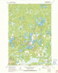 Download a high-resolution, GPS-compatible USGS topo map for Mercer, WI (1991 edition)