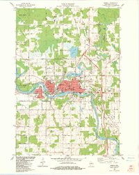 preview thumbnail of historical topo map of Merrill, WI in 1982