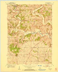 Download a high-resolution, GPS-compatible USGS topo map for Mifflin, WI (1954 edition)