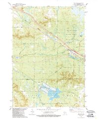 Download a high-resolution, GPS-compatible USGS topo map for Millston, WI (1989 edition)