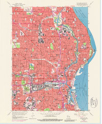 Download a high-resolution, GPS-compatible USGS topo map for Milwaukee, WI (1988 edition)