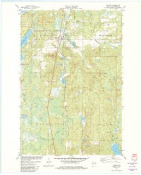 preview thumbnail of historical topo map of Minong, WI in 1982