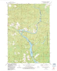 Download a high-resolution, GPS-compatible USGS topo map for Miscauno Island, WI (1983 edition)