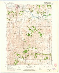 Download a high-resolution, GPS-compatible USGS topo map for Monticello, WI (1972 edition)