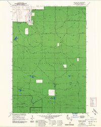 Download a high-resolution, GPS-compatible USGS topo map for Moquah NW, WI (1985 edition)