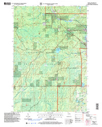 preview thumbnail of historical topo map of Ashland County, WI in 2005