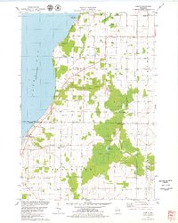 preview thumbnail of historical topo map of Door County, WI in 1978