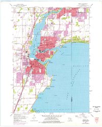 Download a high-resolution, GPS-compatible USGS topo map for Neenah, WI (1976 edition)
