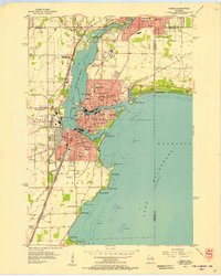 Download a high-resolution, GPS-compatible USGS topo map for Neenah, WI (1957 edition)