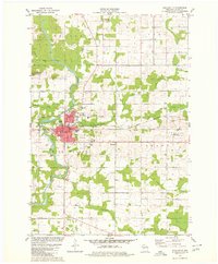 1979 Map of Neillsville, 1980 Print