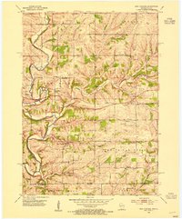 Download a high-resolution, GPS-compatible USGS topo map for New Diggings, WI (1954 edition)