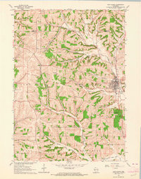 Download a high-resolution, GPS-compatible USGS topo map for New Glarus, WI (1964 edition)