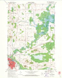 1969 Map of New London, WI, 1971 Print