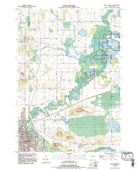 1992 Map of New London, WI, 1995 Print