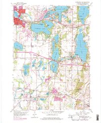 Download a high-resolution, GPS-compatible USGS topo map for Oconomowoc East, WI (1977 edition)
